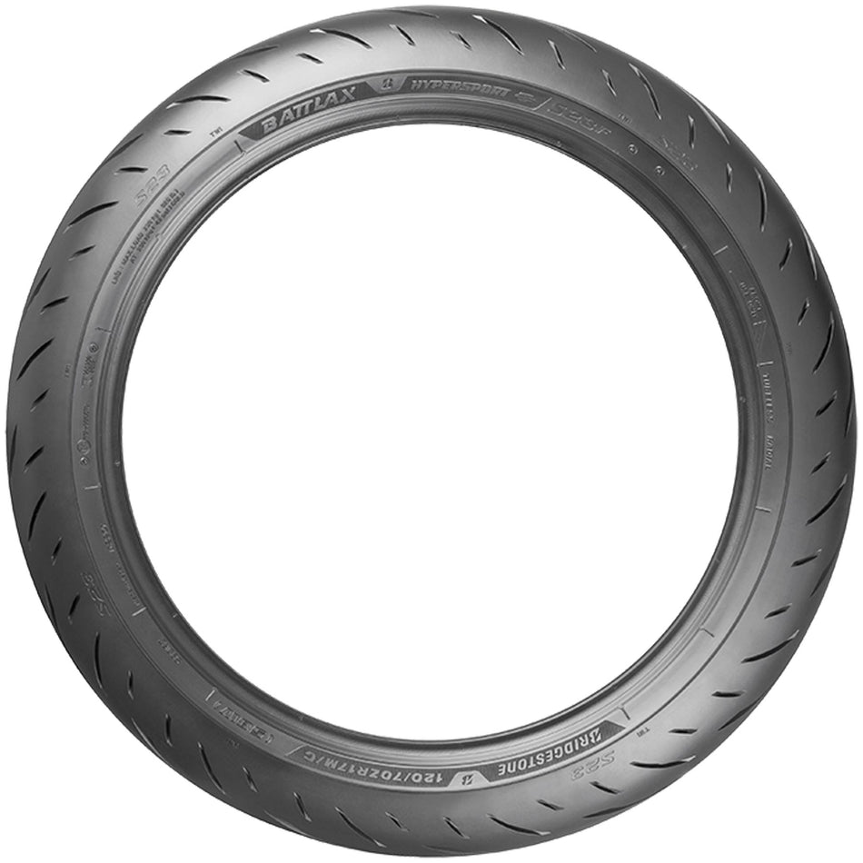 120/70 ZR17 (58W) Bridgestone Battlax Hypersport S23 Front